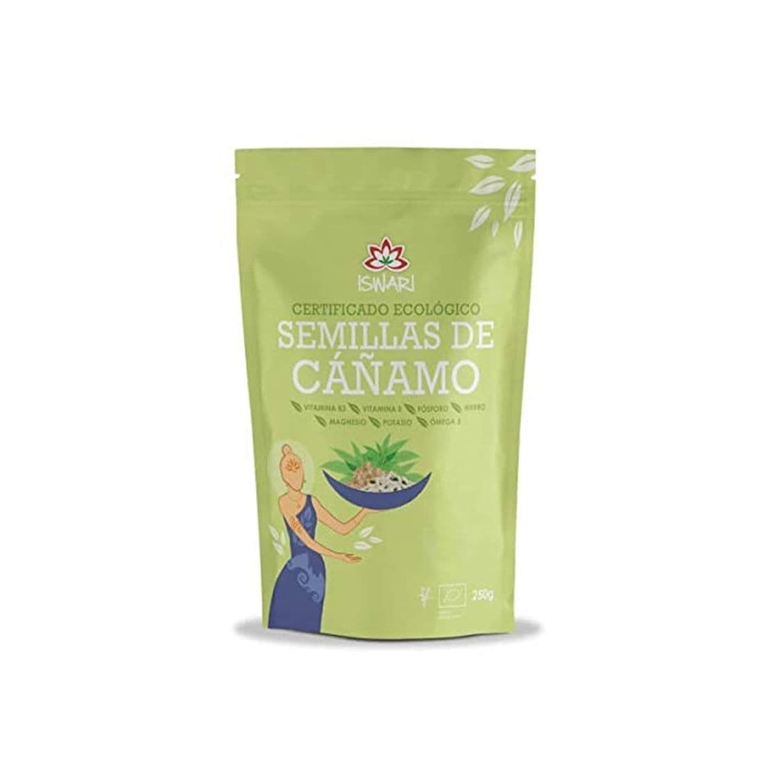 Producto Iswari Semillas Cañamo Sin Cascara 250Gr; Bio 1 Unidad 200 g