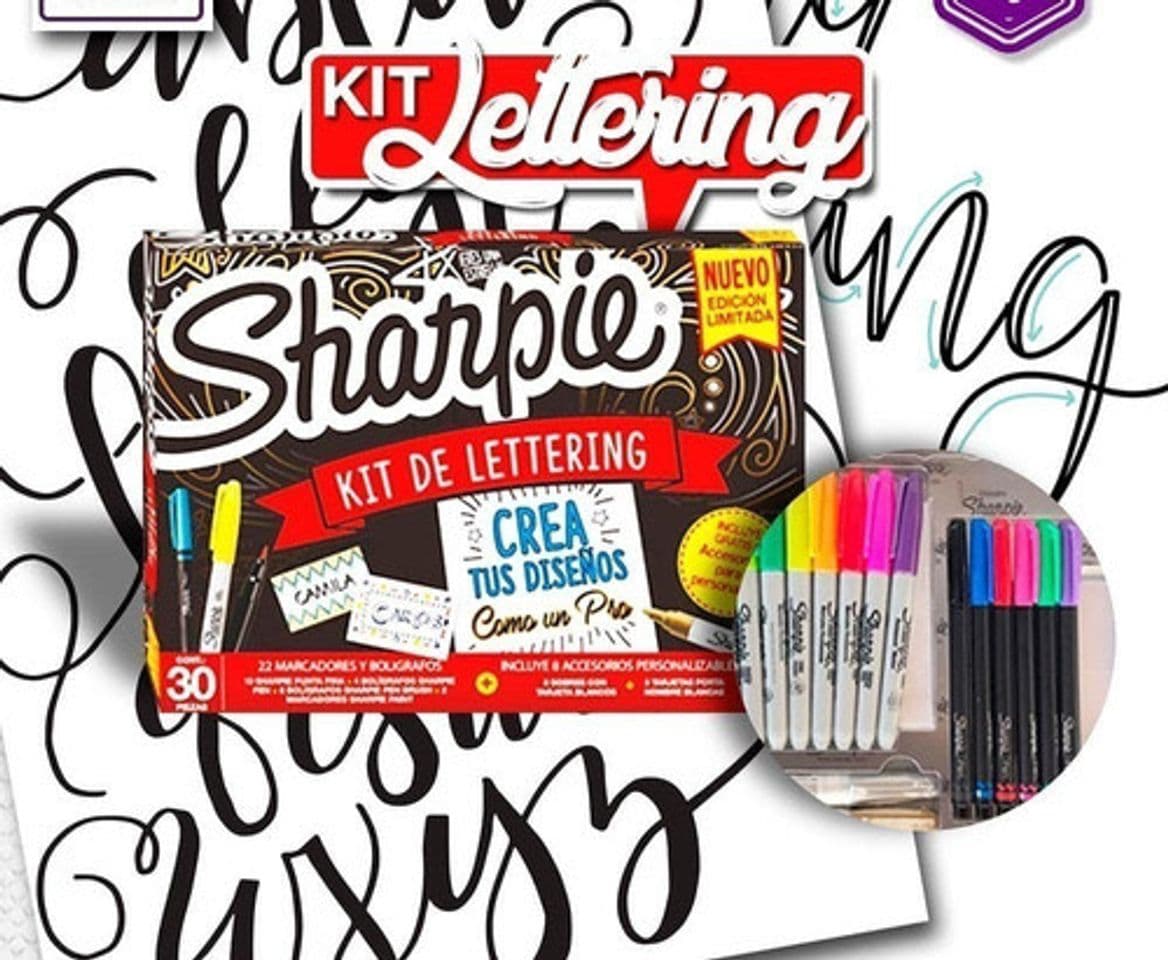 Fashion Sharpie Kit Lettering x30