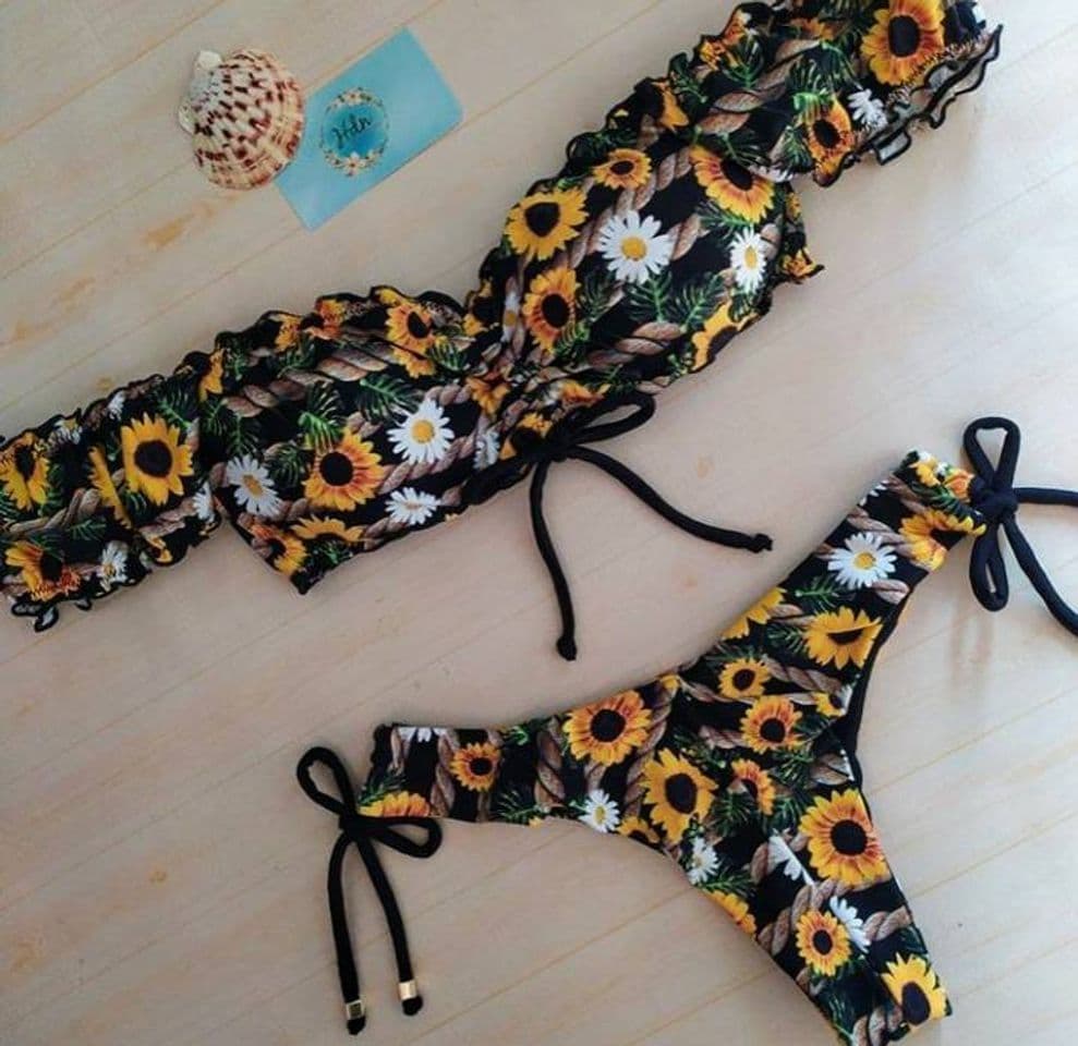 Moda Biquini tendência girassol 🌻