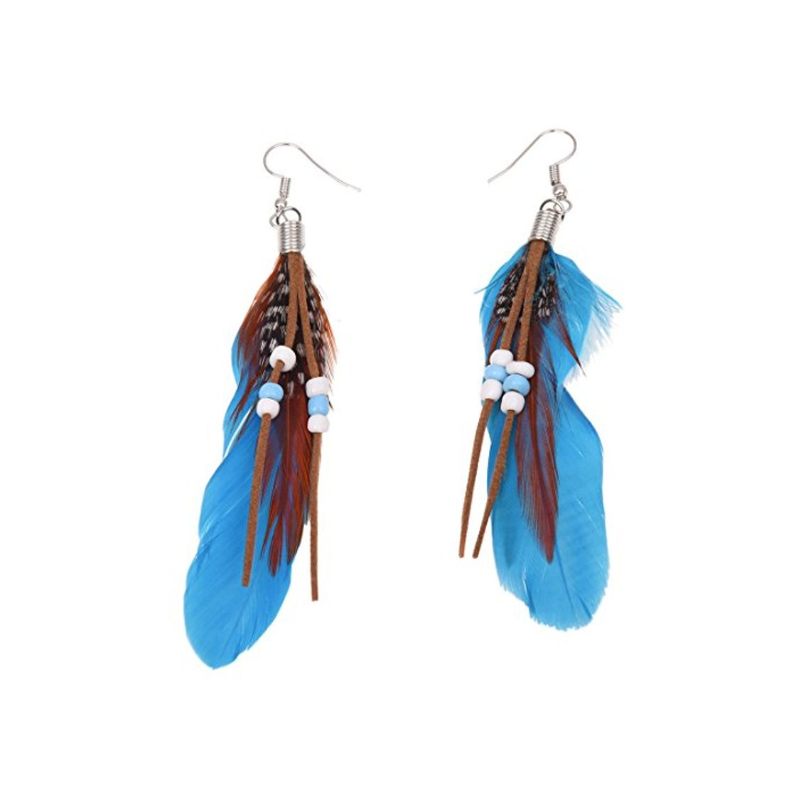 Producto SODIAL(R) Par Aretes para senoras gancho de pesca decoracion de cuenta falsa