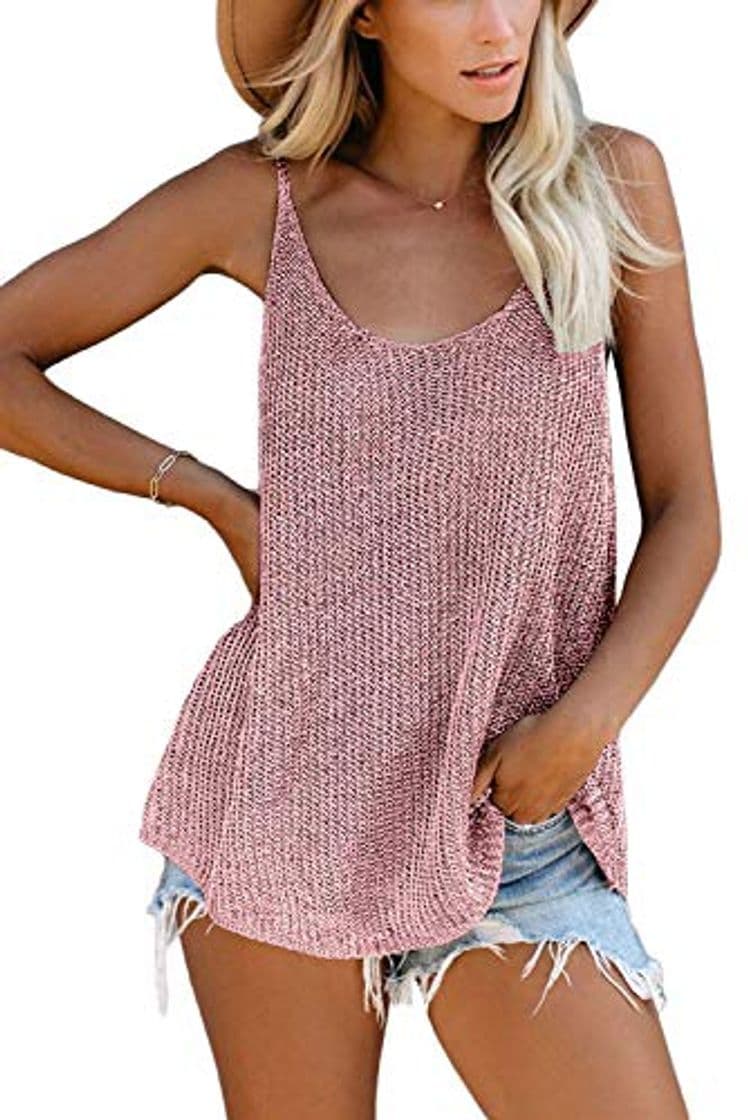 Product Ancapelion Mujer Top de Gasa Elegante Color sólido Camisetas Tops y Blusas