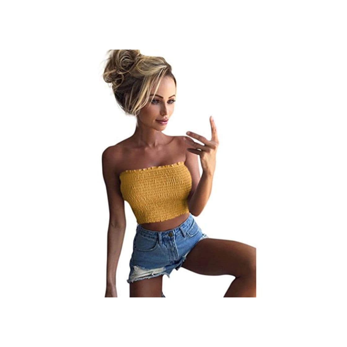 Product Crop Tops Sexy Mujer Camisetas sin Mangas de Verano de Mujeres Blusas