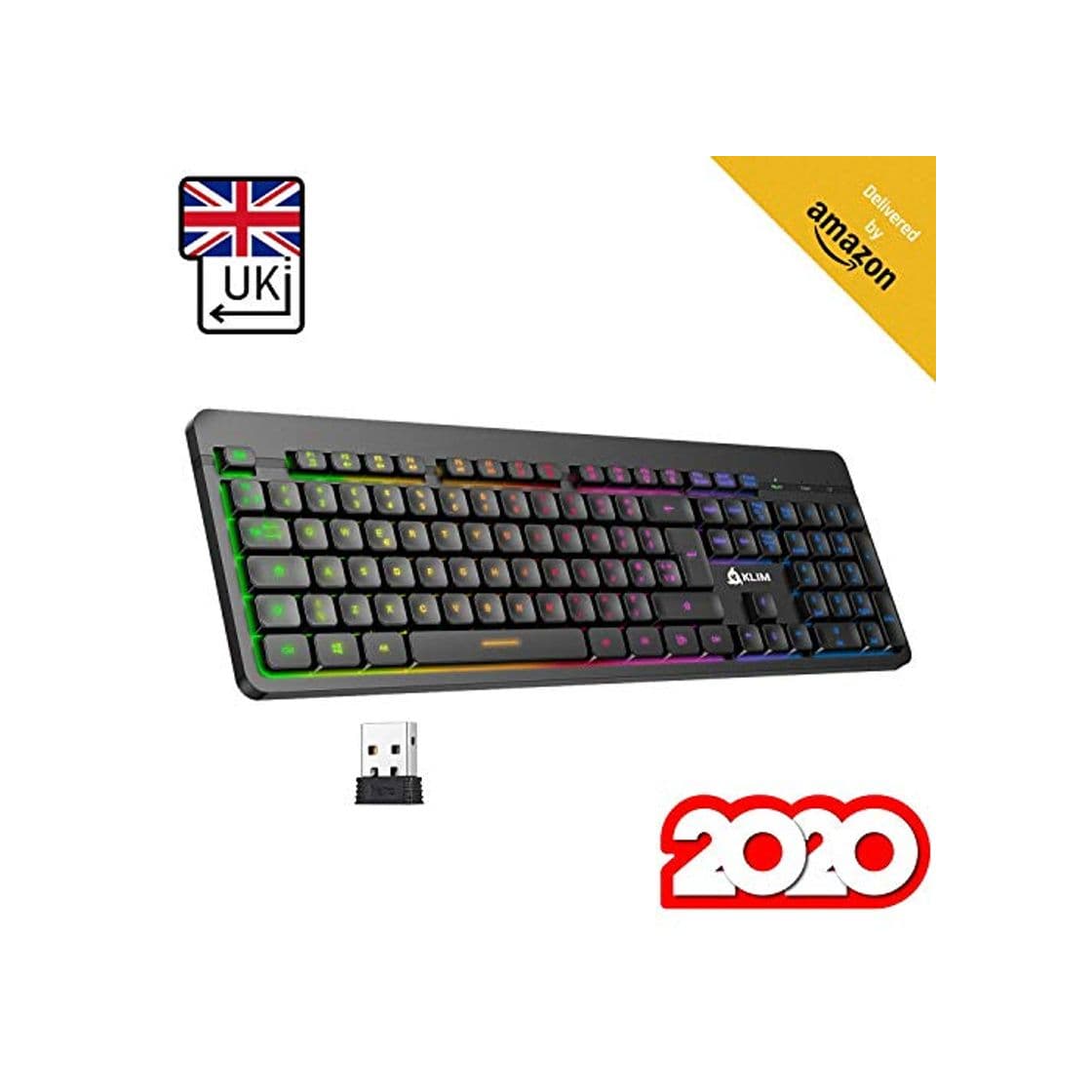 Product KLIM™ Light V2 Teclado Inalámbrico Gaming UK