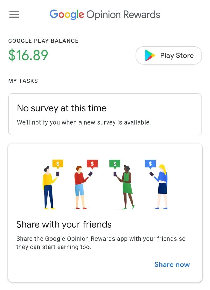 Moda Google Opinion Rewards - It Pays to Share Your Opinion