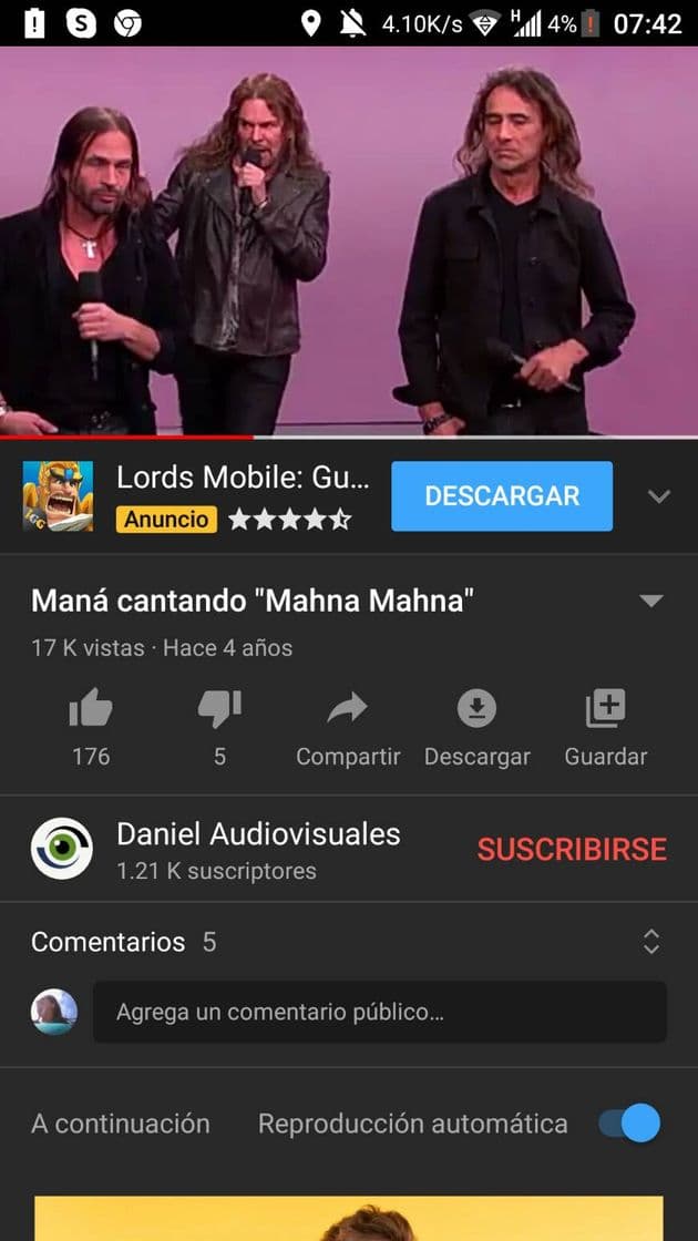 Music Maná cantando "Mahna Mahna" - YouTube