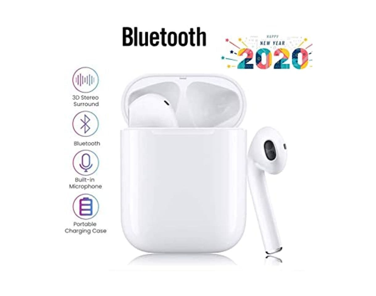 Producto Auriculares inalámbricos Bluetooth 5.0,Control táctil, micrófono Incorporado y Caja de Carga, reducción