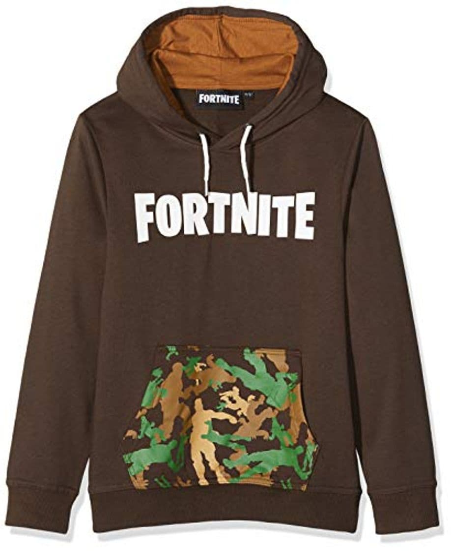 Fashion ARTESANIA CERDA Brush Fleece Fortnite-2200005071 Sudadera con Capucha, Marrón