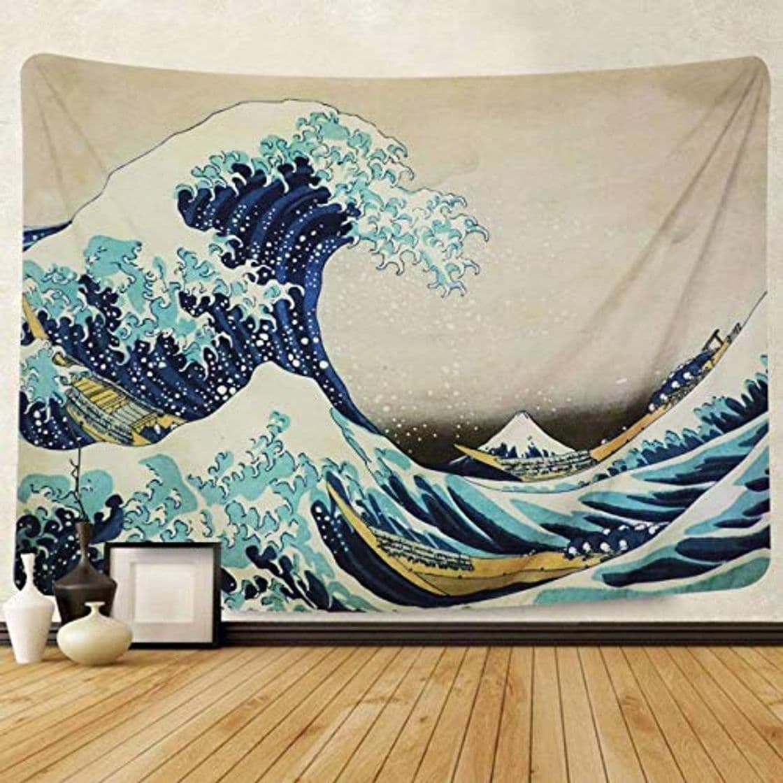 Product Dremisland Tapiz de Pared Gran Ola Kanagawa Colgar en la Pared Tapicería