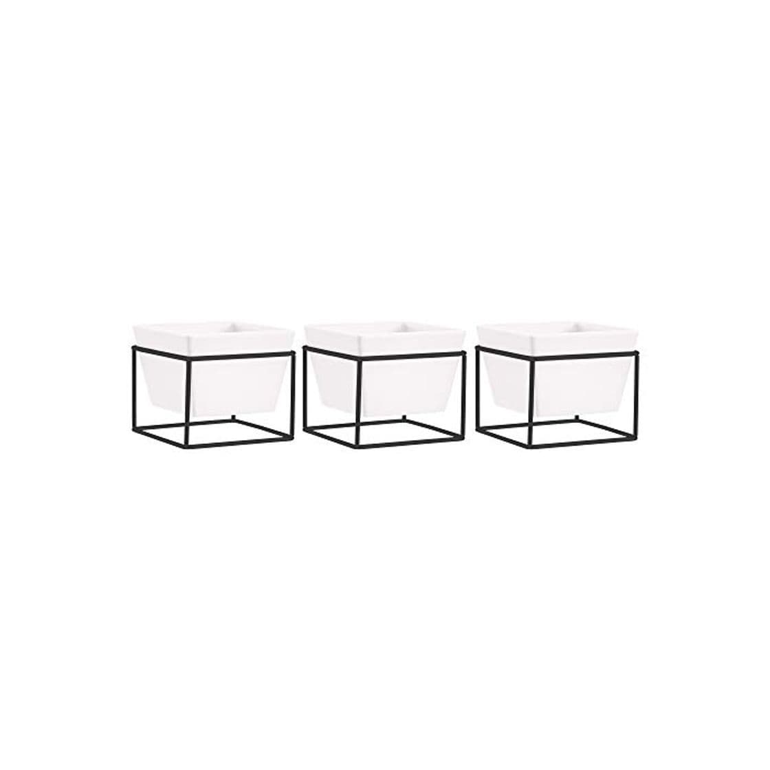 Product AmazonBasics - Macetero de mesa, cuadrado, blanco