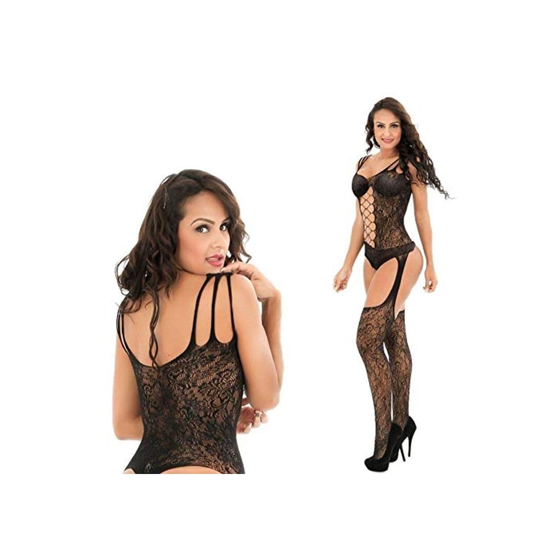 Moda YDZY Mujeres Sexy Atractiva Delgada Body Sexy Medias de Encaje de la