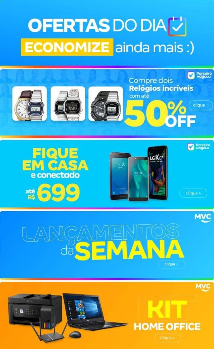 Fashion Ofertas do Dia - Destaque