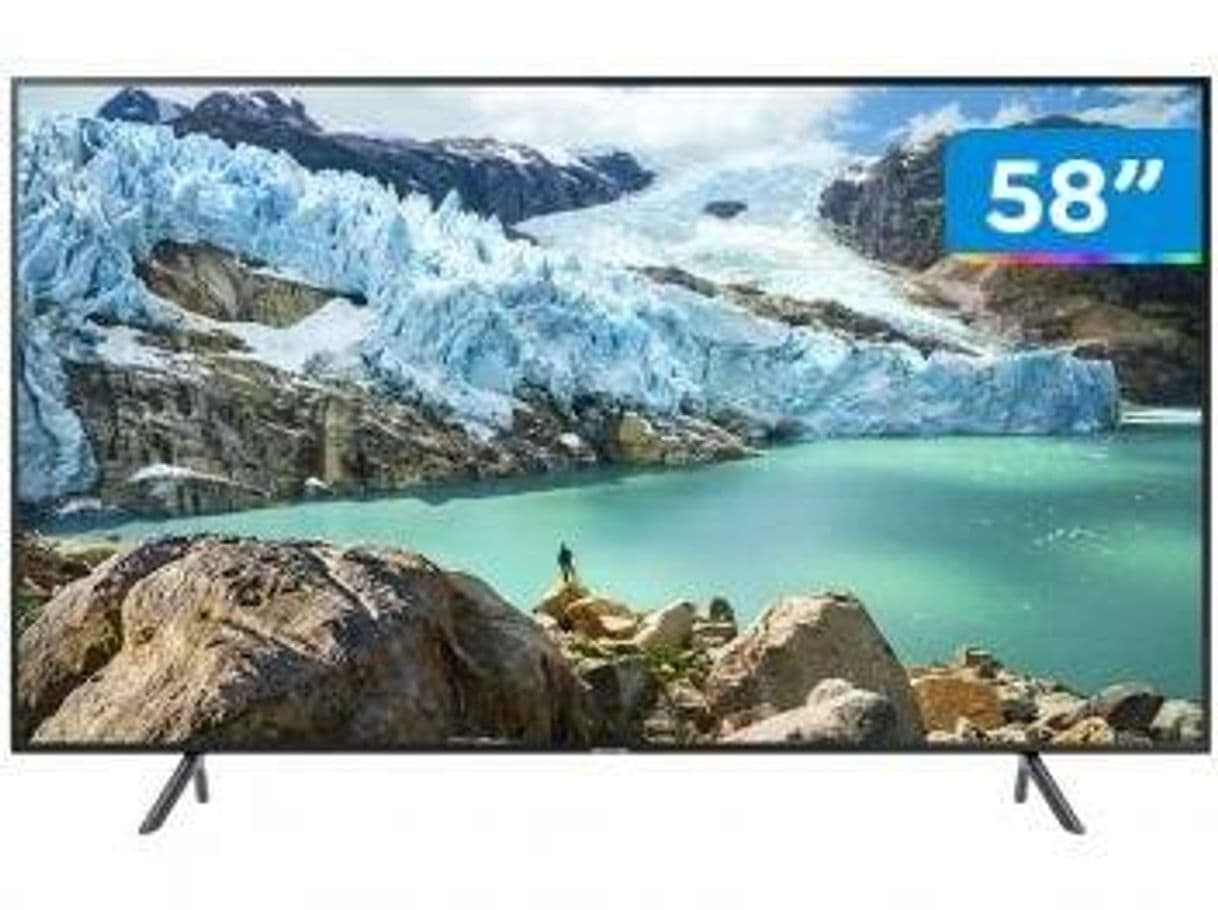 Moda Smart TV 4K LED 58” Samsung UN58RU7100 - Wi-Fi Bluetooth HDR