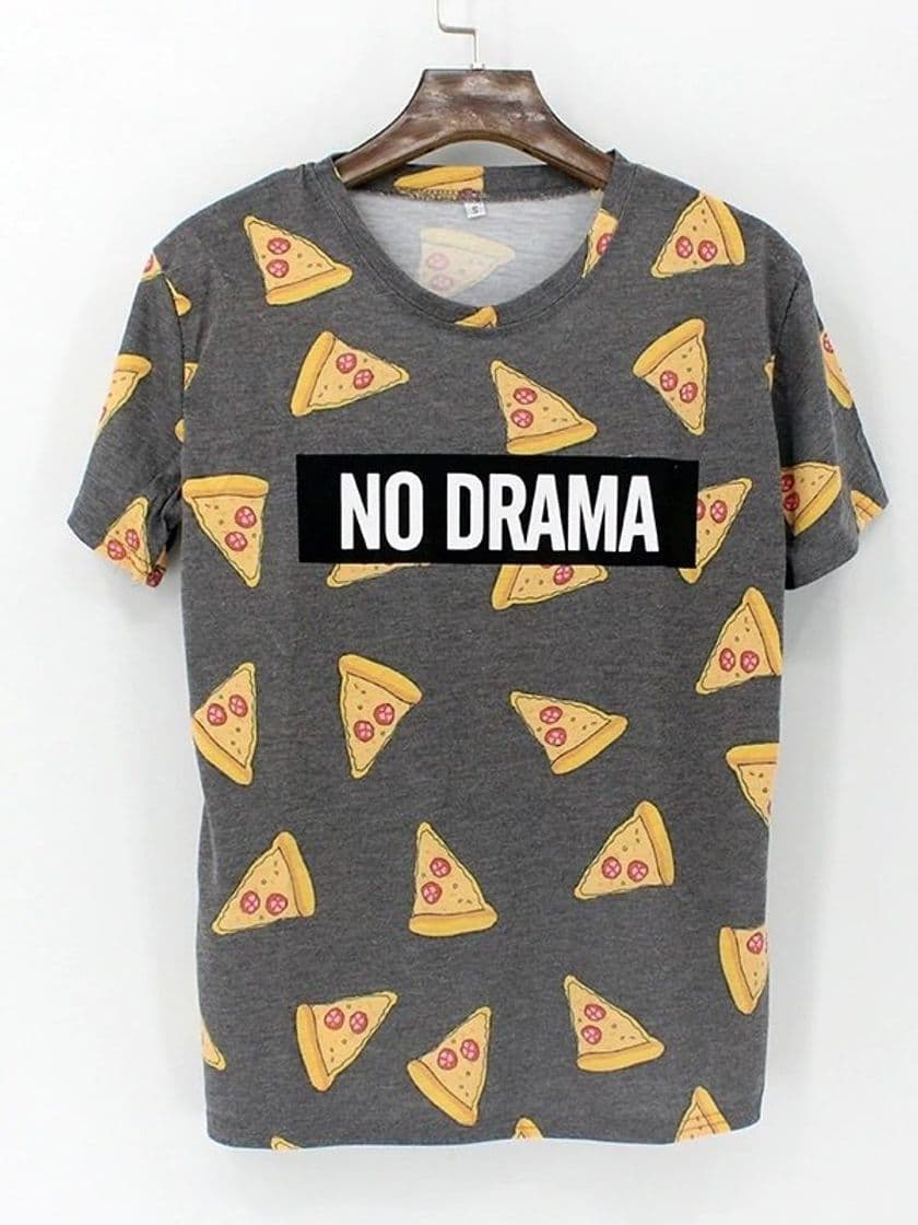 Moda Camiseta Estampa de Pizza | DMS Boutique