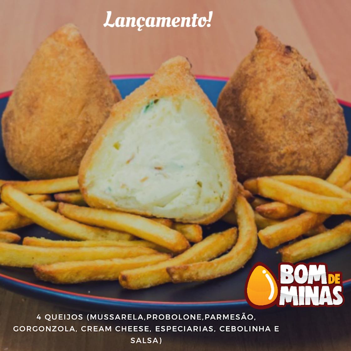 Restaurantes Coxinhas de Batata - Bom de Minas