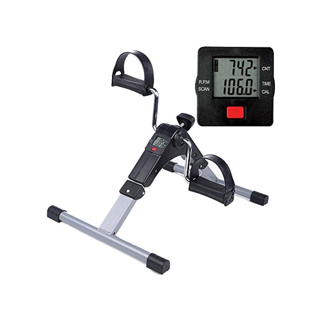 Producto himaly Mini Bicicleta Plegable Mini Bicicleta Estática Plegable Pedaleador Plegable para Entrenamiento