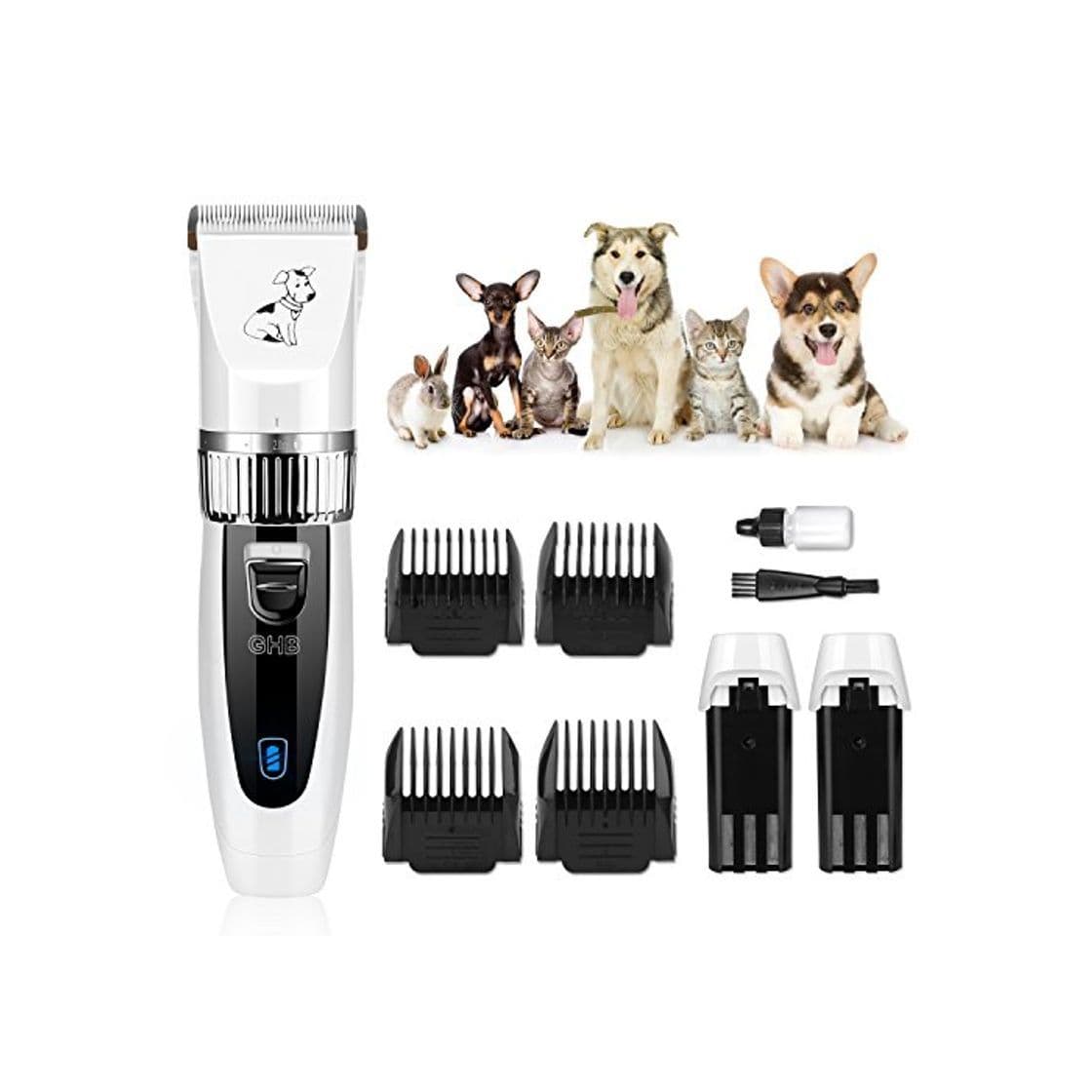 Producto GHB Cortapelo para Perro Esquiladora Eléctrica Dog Clipper Recargable Para Mascota Gato