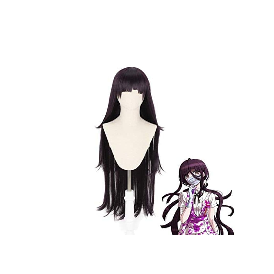 Producto Ani·Lnc Dangan Ronpa Tsumiki Mikan peluca larga Cosplay disfraz Danganronpa mujeres pelucas de fiesta de Halloween de pelo sintético resistente al calor