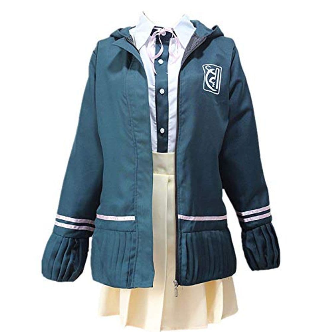 Producto MLYWD Disfraz de Cosplay Halloween Masquerade Super Dangan Ronpa Nanami Chiaki JK Diario Casual Academia Uniforme Escolar Trajes de Vestir Peluca Opcional