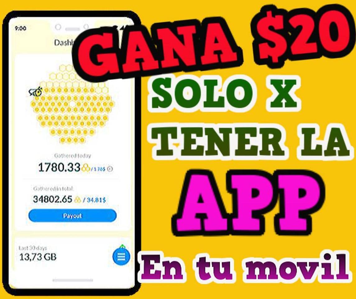 App HoneyGain Gana dinero solo por tenerla instalada 