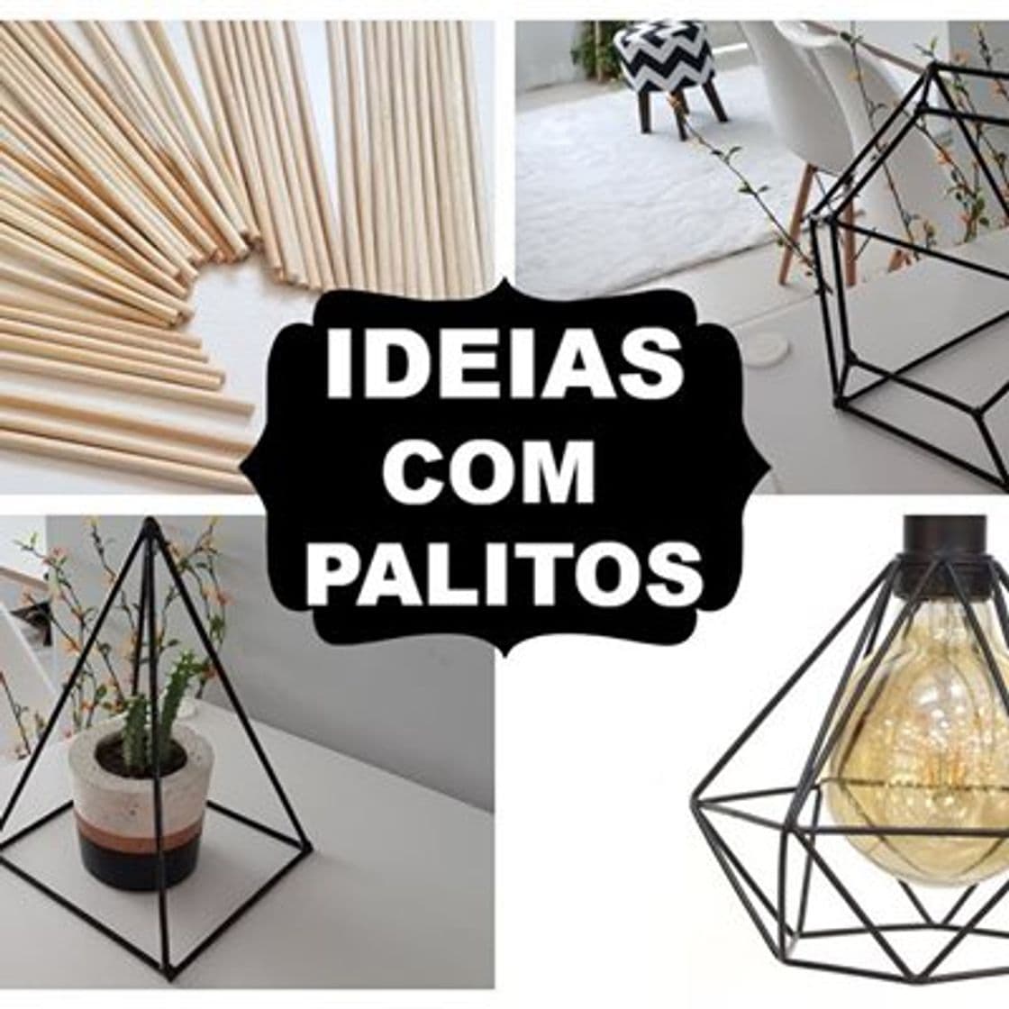 Fashion Faça você mesmo: Decoração com palito de churrasco.