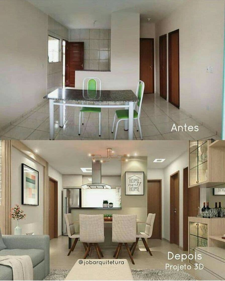 Fashion Antes e depois; Decoração. 