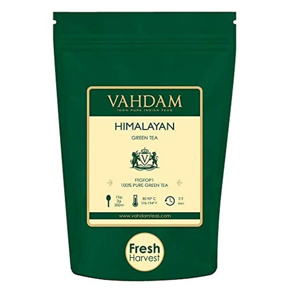 Product VAHDAM, Hojas de Té Verde del Himalaya (50 Tazas)