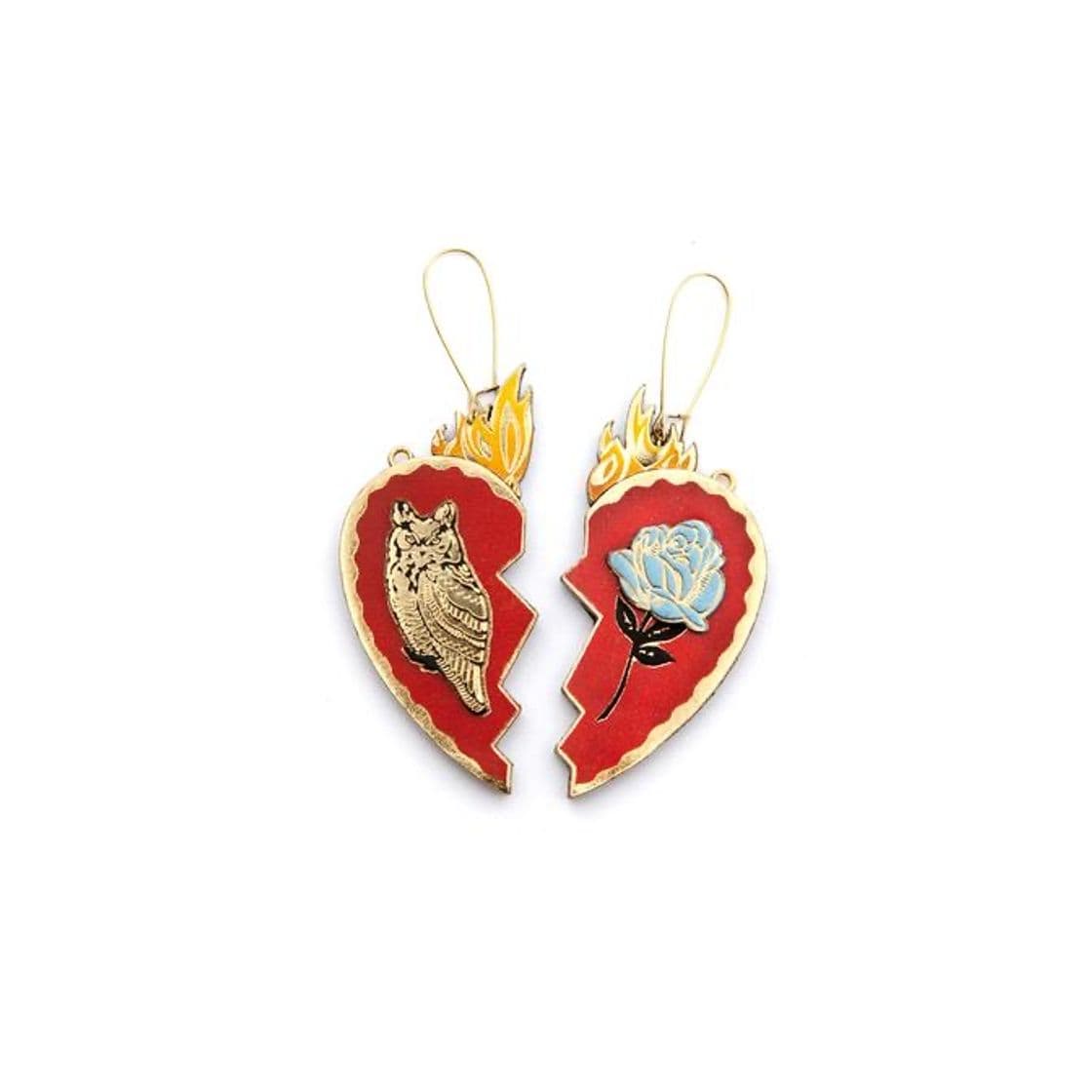 Product Pendientes Corazon partido 