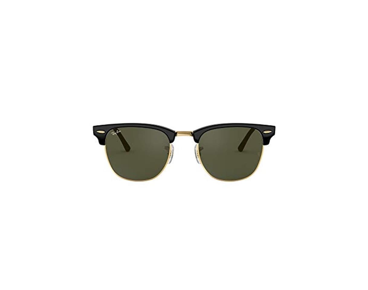 Moda Ray-Ban Clubmaster RB3016 W0365 - Gafas de sol para hombre, Negro