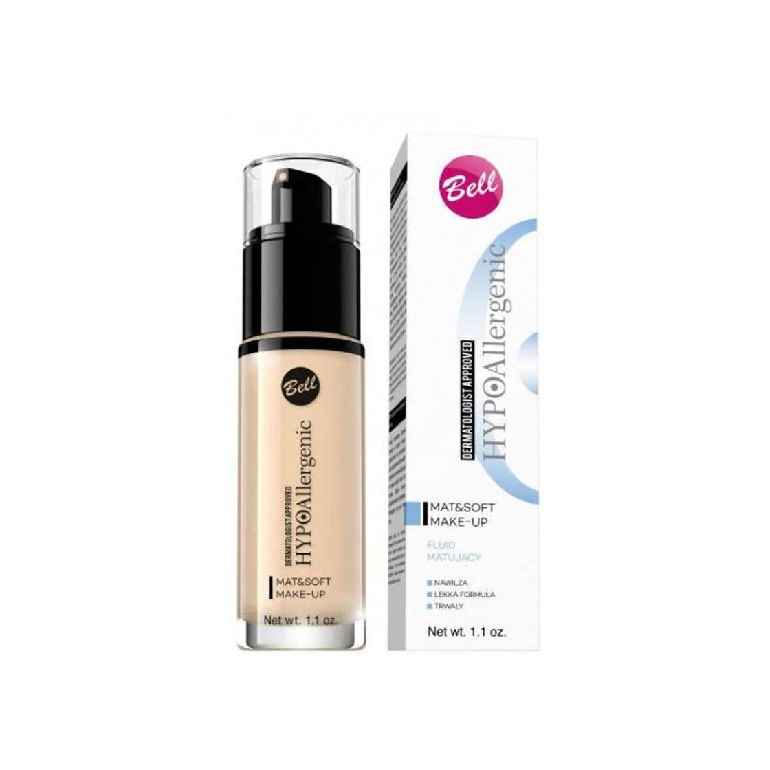 Producto Hypo Base de Maquillaje Matificante Mat & Soft Bell