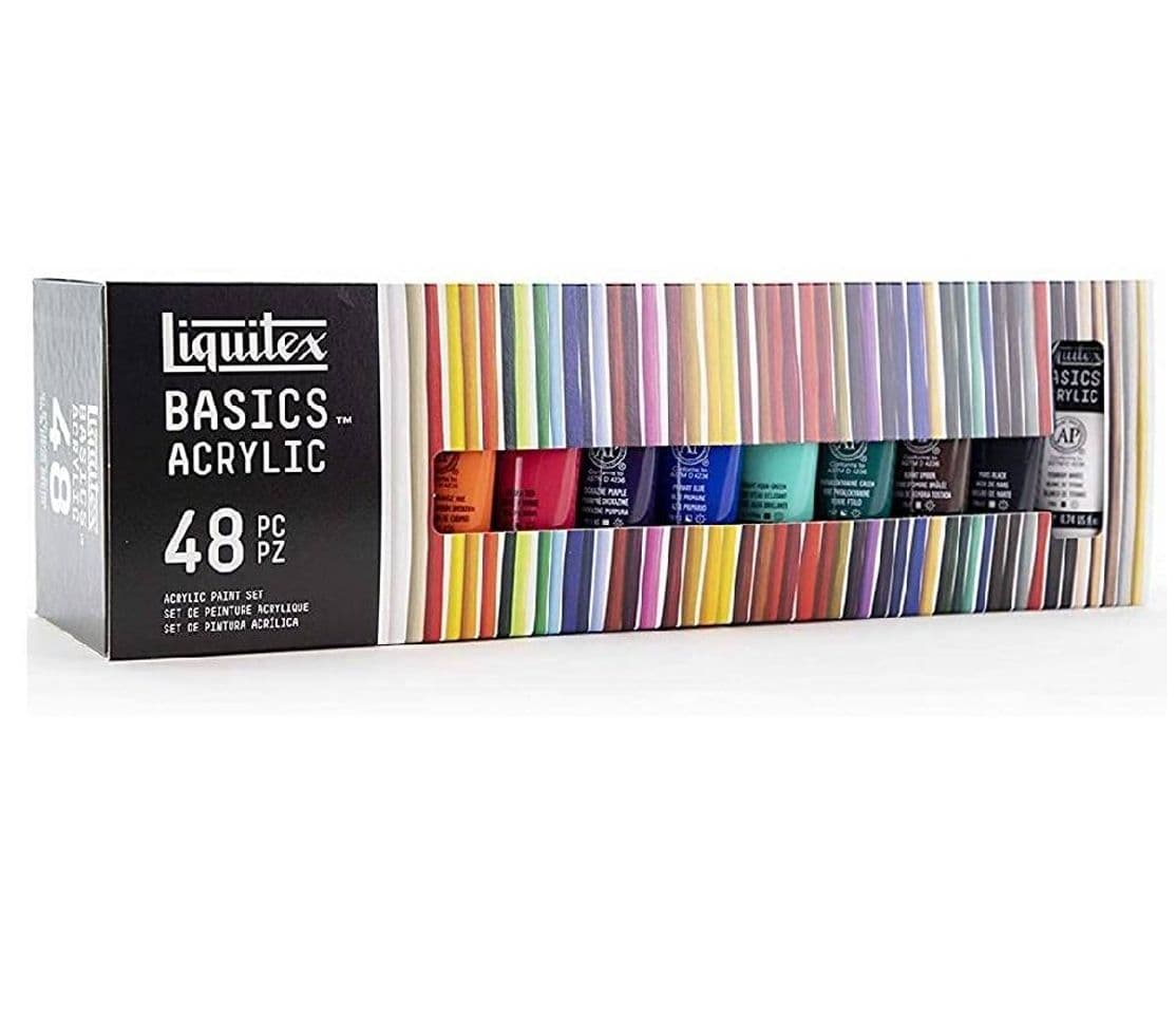 Fashion 48 Basic Acrylic Paints Set