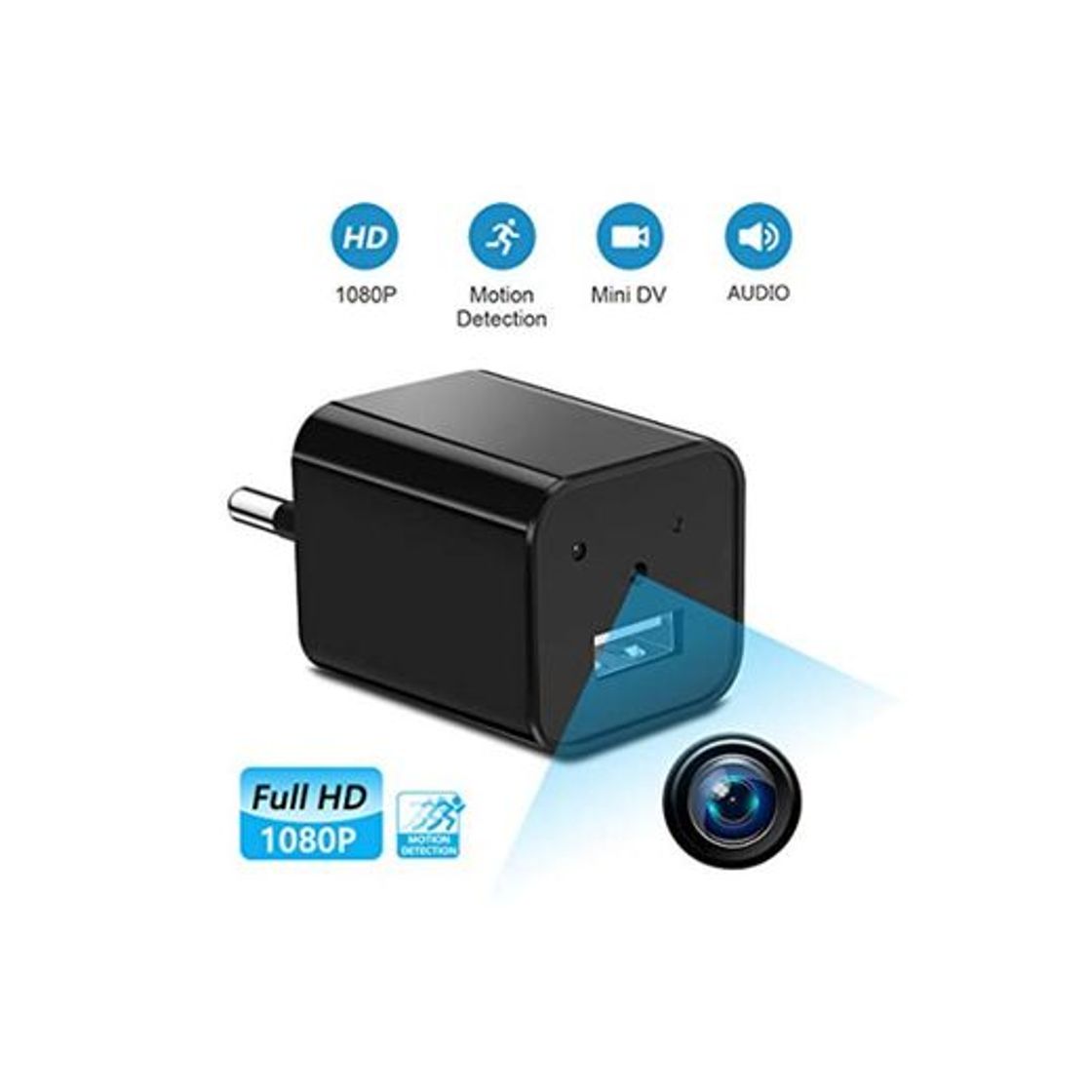 Product Supoggy Mini Cámara Espía 1080P Portátil Cámara Oculta Cámara Detector de Movimiento