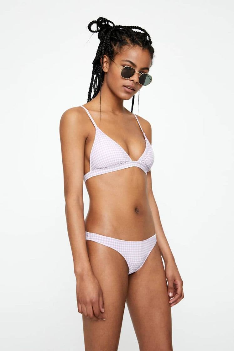 Moda top bikini vichy