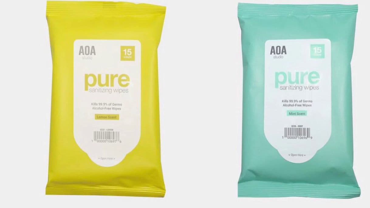 Product AOA Pure Sanitizing Wipes