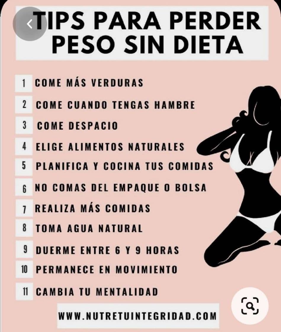 Moda 💡TIPS para perder PESO SIN HACER DIETA🆘