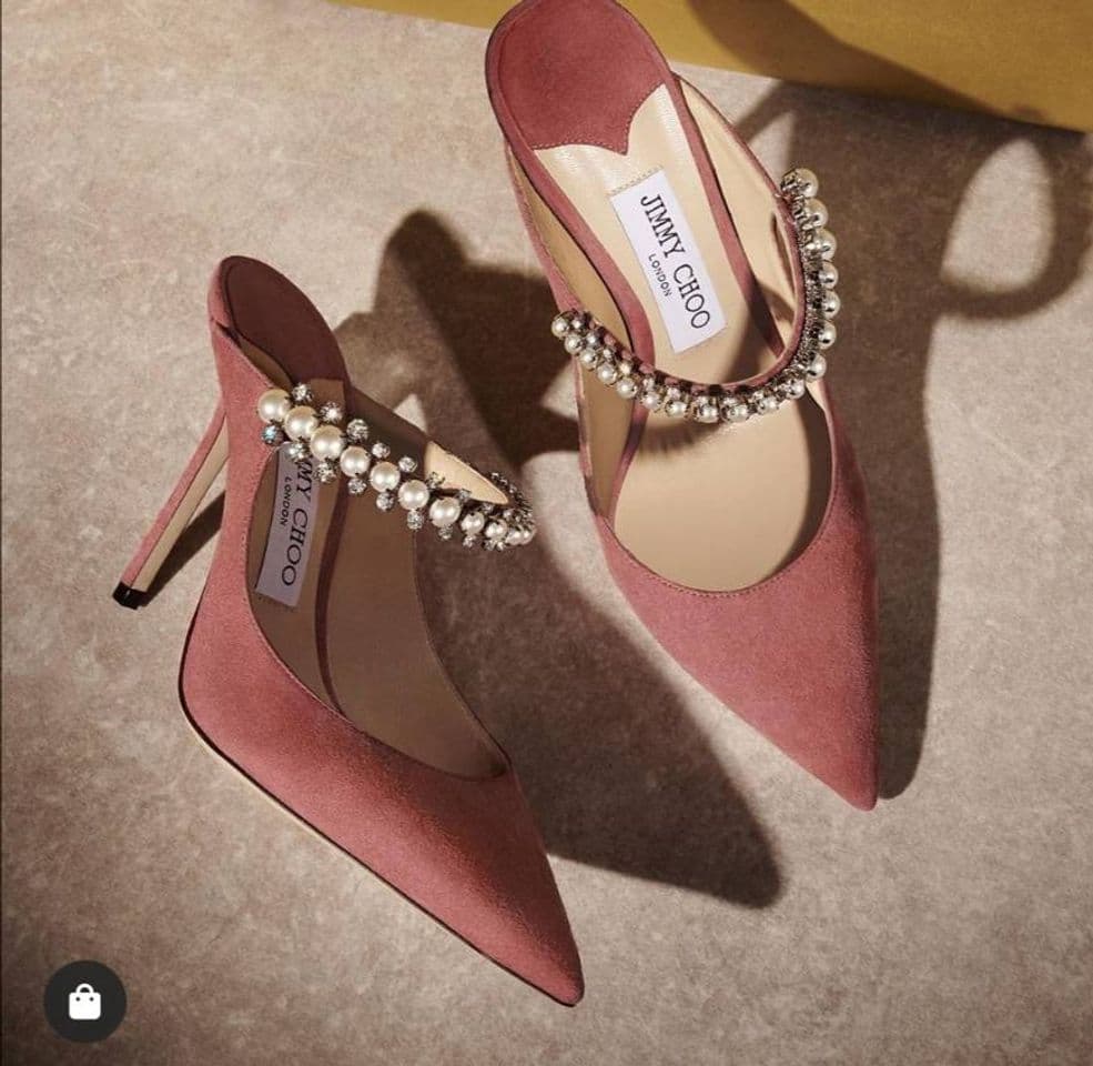 Moda Dark Blush Suede Mules with Crystal and Pearl Strap | BING 100 ...