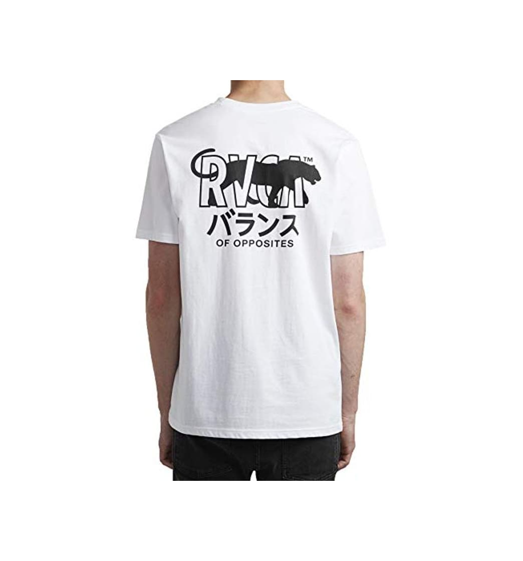 Product RVCA Camiseta Cat Corp SS Hombre Blanco L