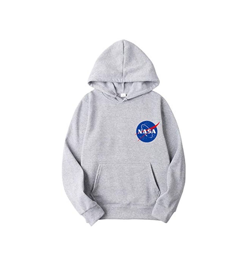 Product OLIPHEE Sudaderas con Capucha Color Sólido con Logo de NASA para Fanáticos