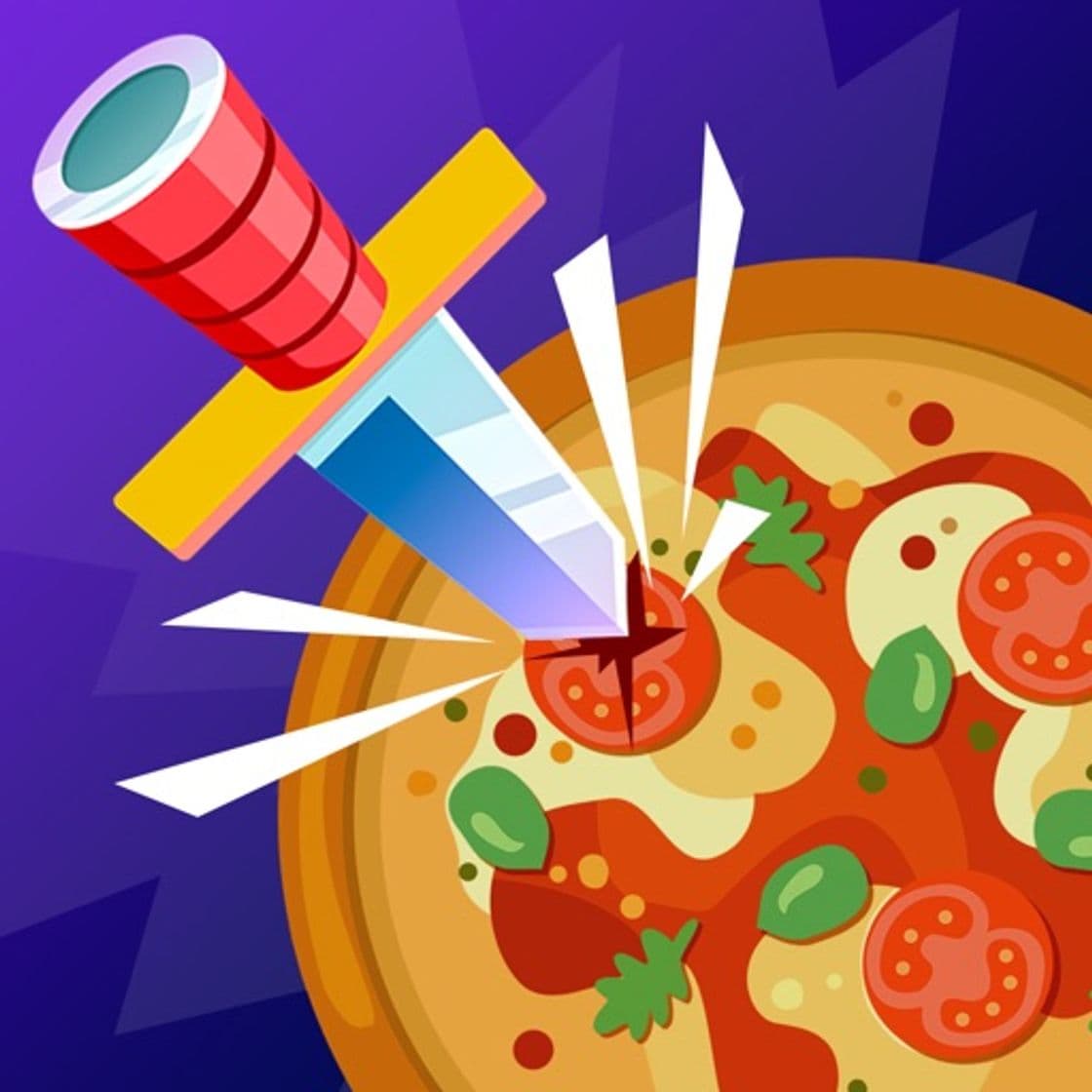 App Knife Dash: Hit To Crush Pizza