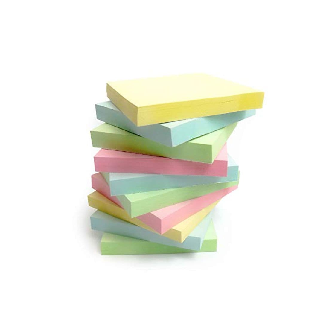 Producto EVG 1200 Qualité Pastel assortis de couleur amovible Sticky Notes 76 x 76 mm 12 blocs