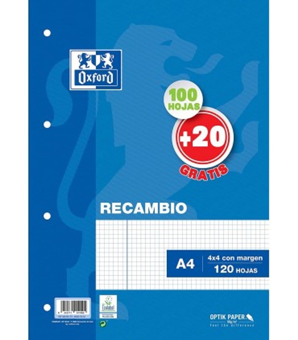 Producto Oxford Classic - Recambio hojas sueltas