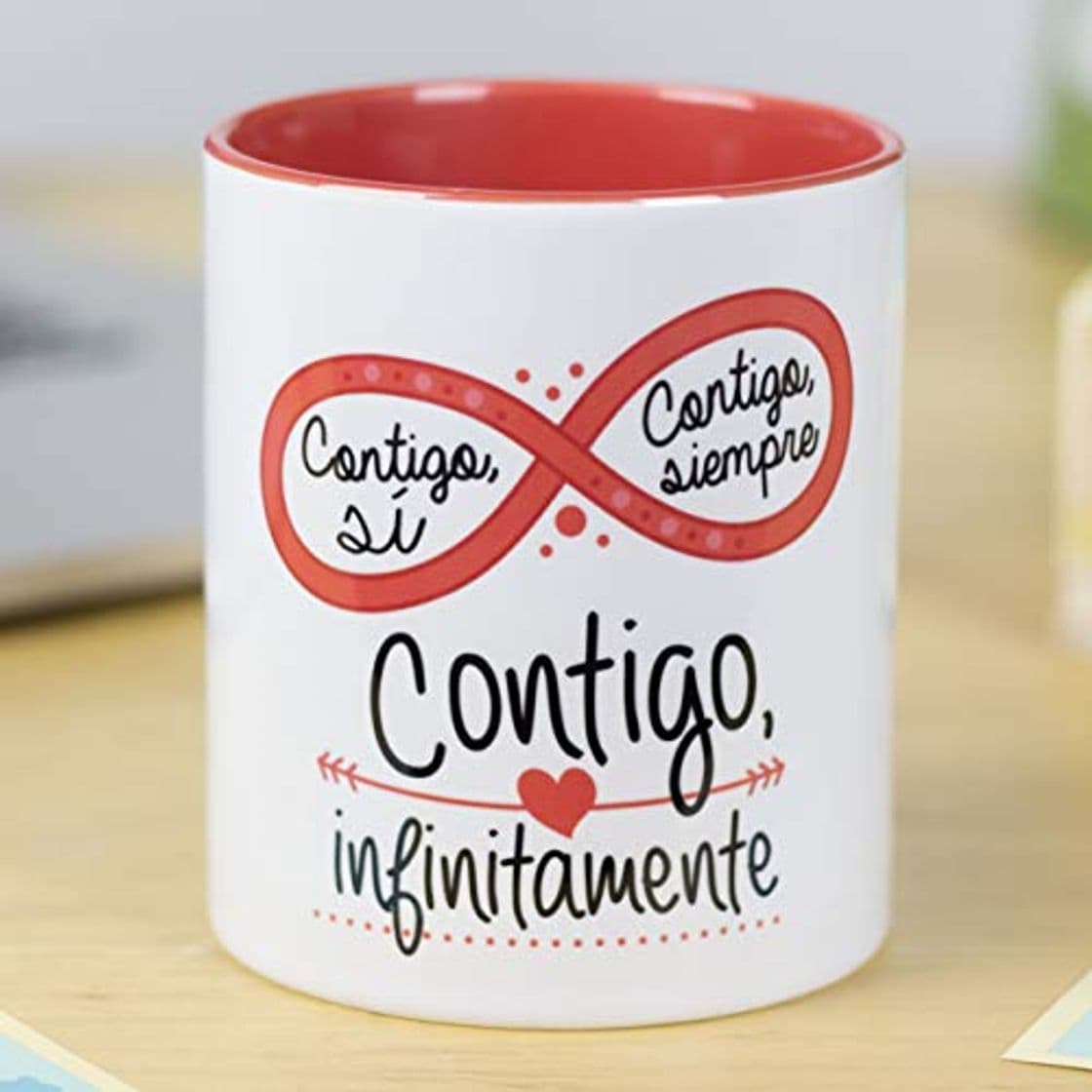 Elemento de la categoría hogar La Mente es Maravillosa - Taza con frase de amor y dibujo