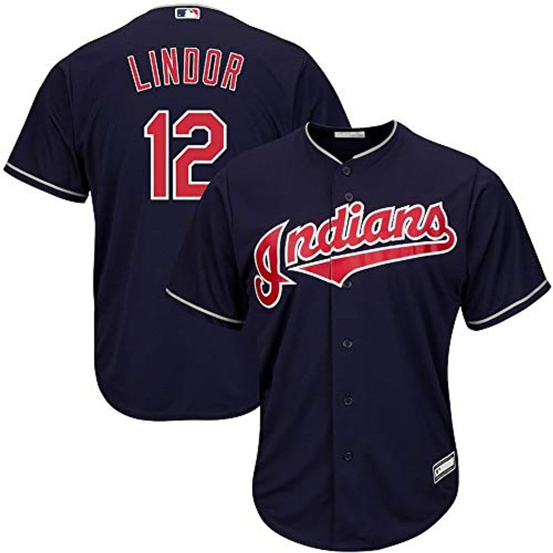 Product YQSB Camiseta Deportiva Baseball Jersey Liga de béisbol Cleveland Indians NO.12 Lindor