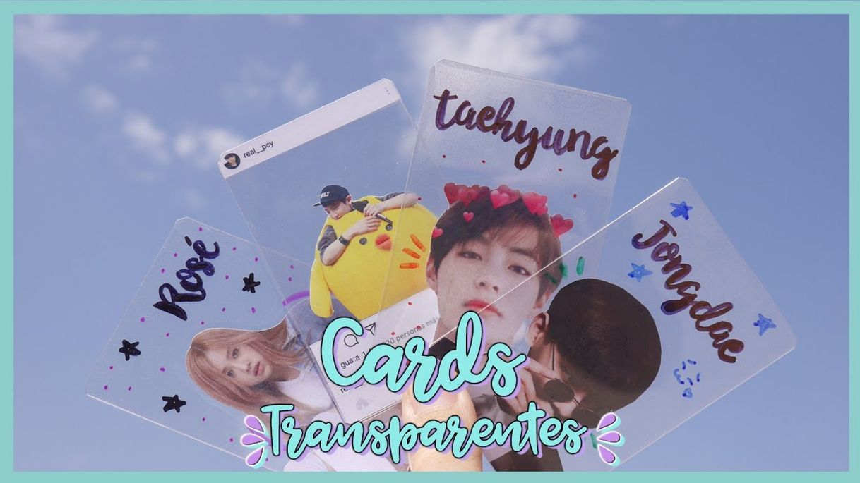 Moda DIY K-POP : Haz tus propios cards transparentes de tus grupos ...