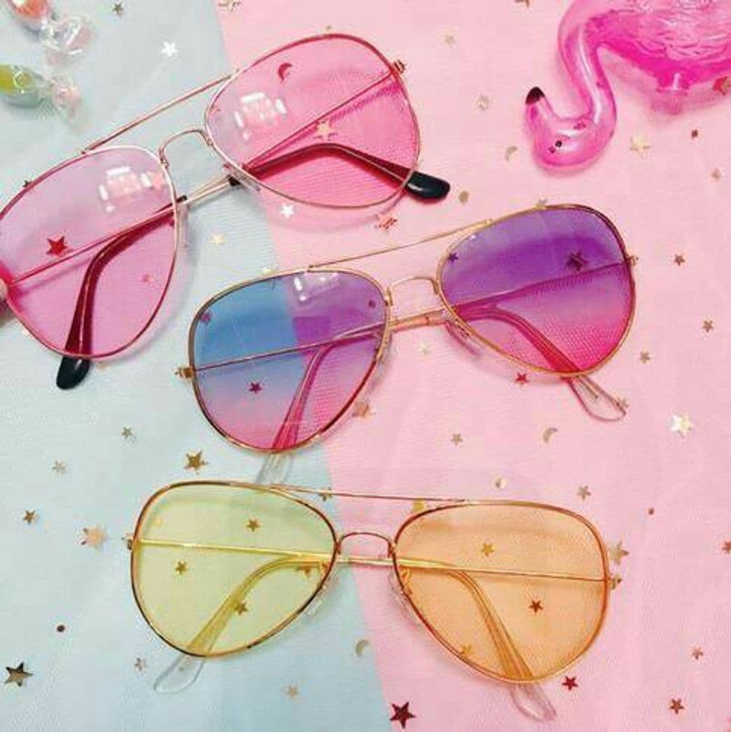 Moda Harajuku Gradient Aviator Sunglasses 