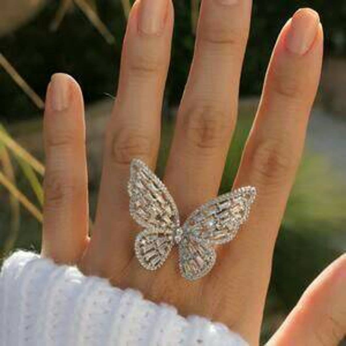 Fashion Crystal Butterfly Ring