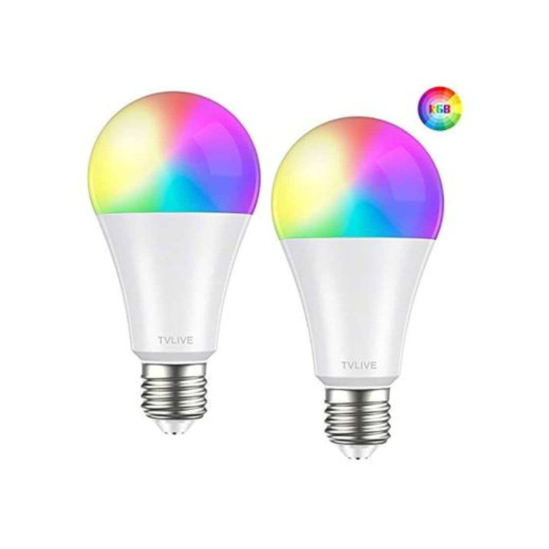 Product Bombilla LED Inteligente WiFi, TVLIVE 2 Pack 10W E27 Bombilla LED Luces