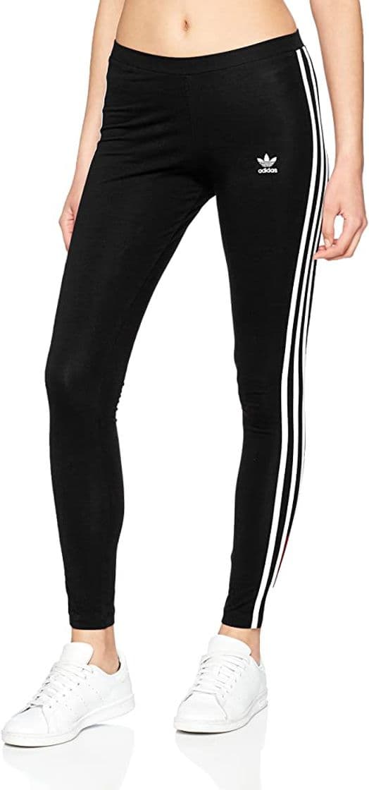 Fitness adidas Tres Bds Mallas, Mujer, Negro