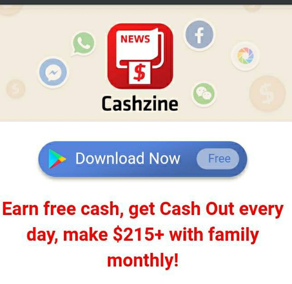 App Earn cash everyday with Cashzine APP