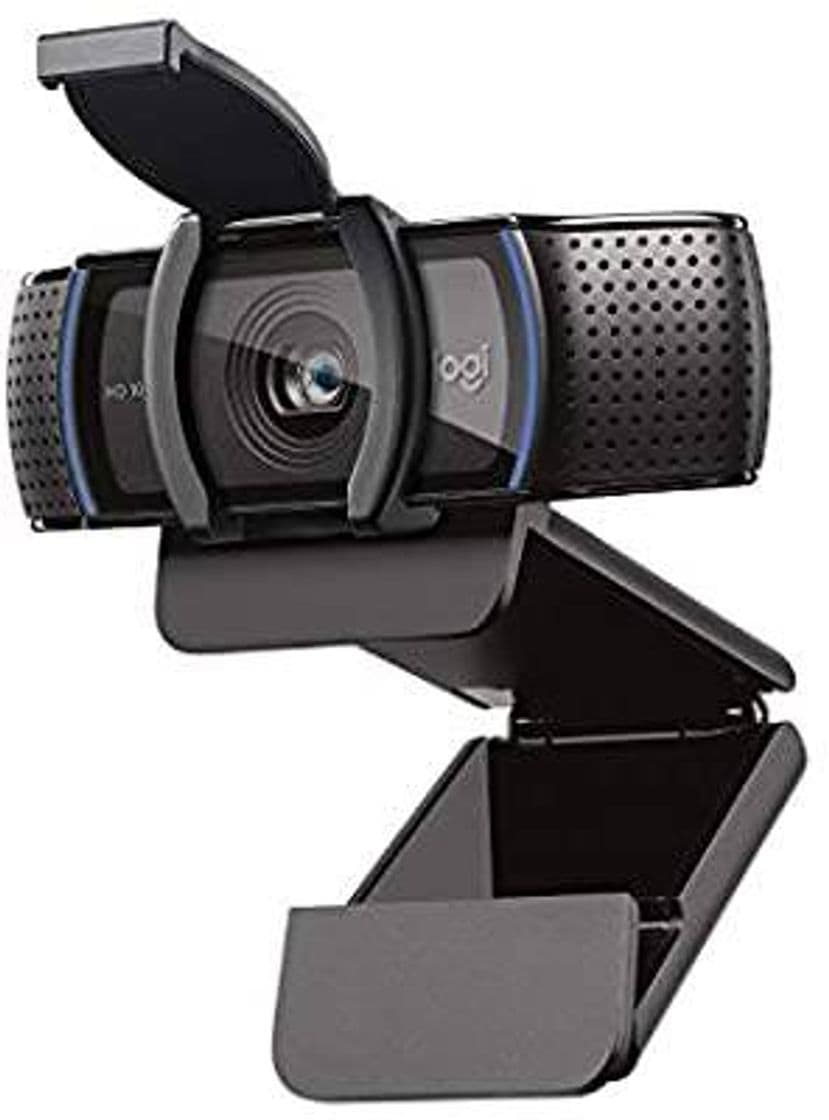 Moda Logitech HD Pro - Webcam, Negro

