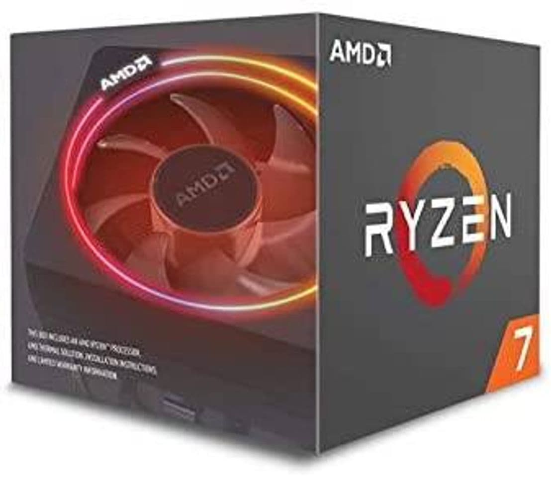 Moda Procesador AMD Ryzen 7 2700X con ventilador LED de prisma Wr